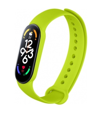 Ремінець Silicone для Mi Band 7 (Салатовий)-0