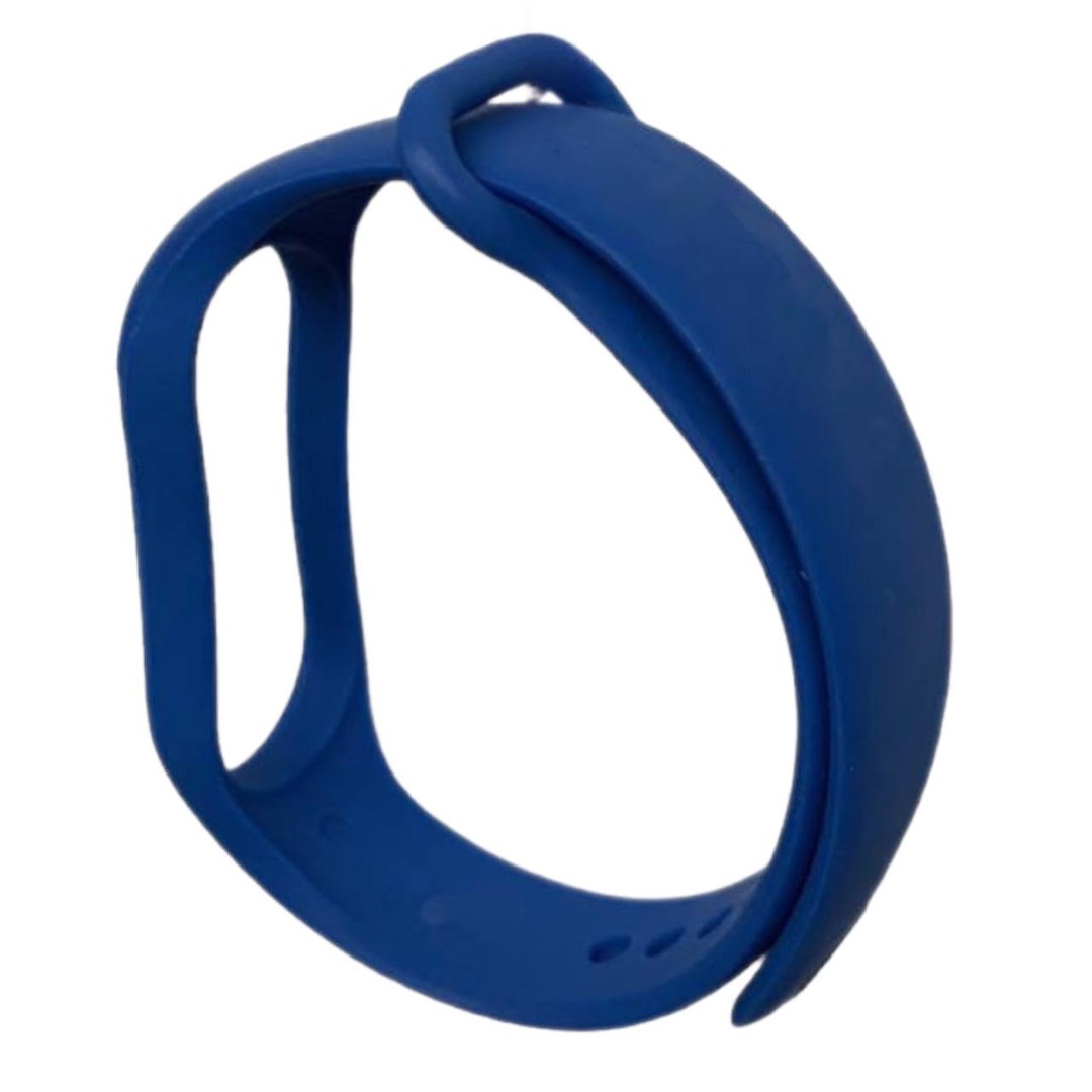 Ремінець Silicone для Mi Band 7 / 6 / 5  (Синій)-0
