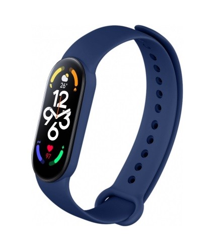 Ремінець Silicone для Mi Band 7/6/5 (Темно-синій)-0