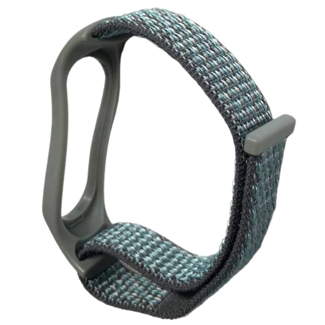 Ремінець Nylon+Silicone для Xiaomi Mi Band 3/4 Light gray-0