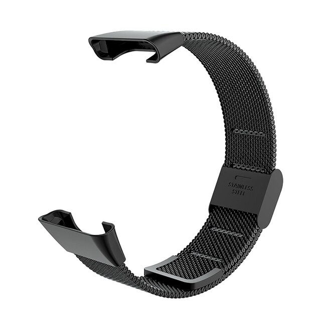 Ремінець Milanese loop для Xiaomi Mi Smart Band 7 Pro (Black)-0