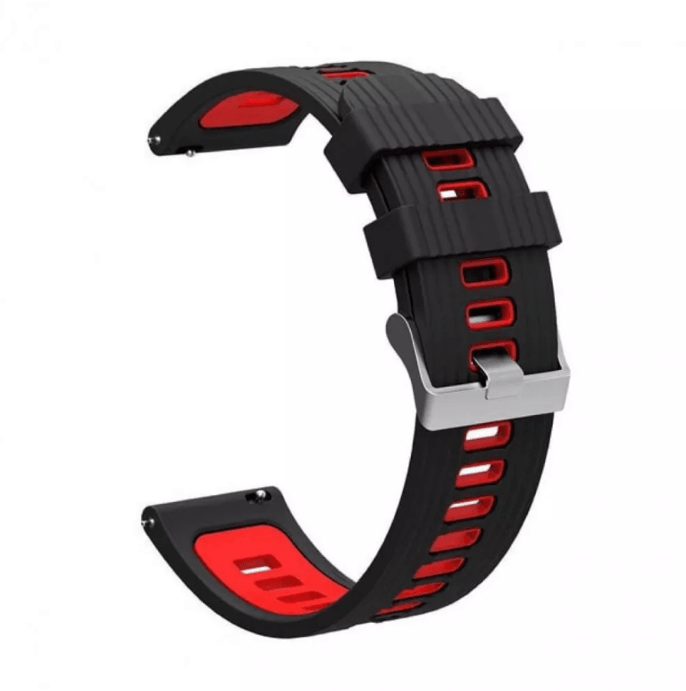 Ремінець Silicone GT3  22 mm (Black/Red)-0