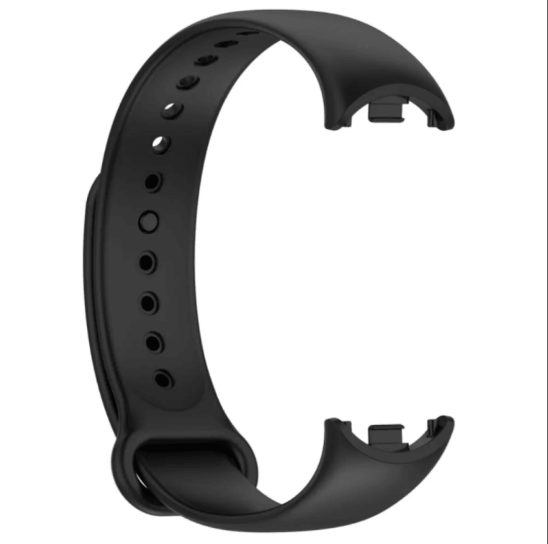 Ремінець Silicone для Mi Band 8/Mi Band 9  / Mi Band 10  (black)-1