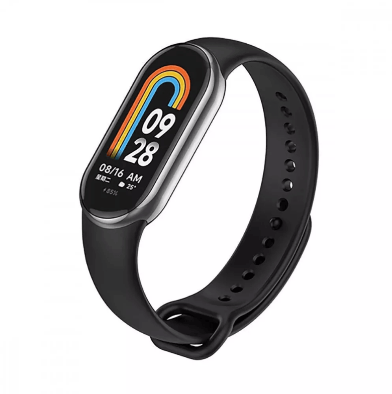 Ремінець Silicone для Mi Band 8/Mi Band 9  / Mi Band 10  (black)-0