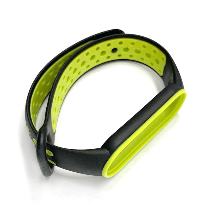 Ремінець SPORT для Xiaomi Mi Band 5/6 black-green-0
