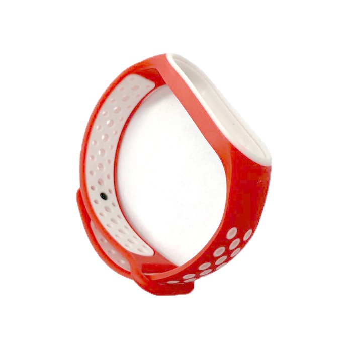 Ремінець SPORT для Xiaomi Mi Band 5/6 red-white-0