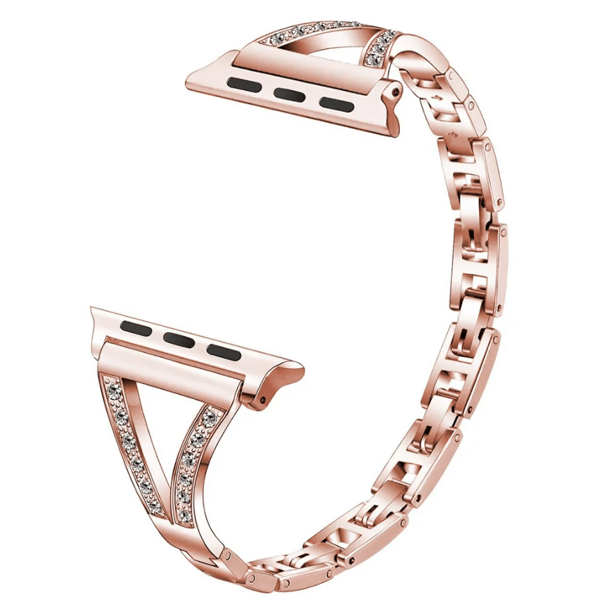 Ремінець Luxury Diamond для Apple Watch 38mm/40mm/41mm (Rose gold)-2