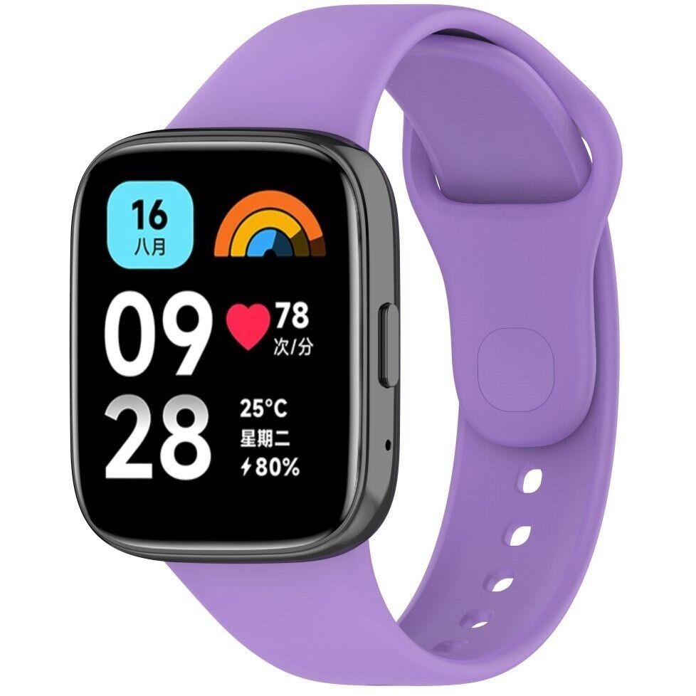 Ремінець Xiaomi Redmi Watch 3 Active / 3 Lite 22mm (Бузковий)-0