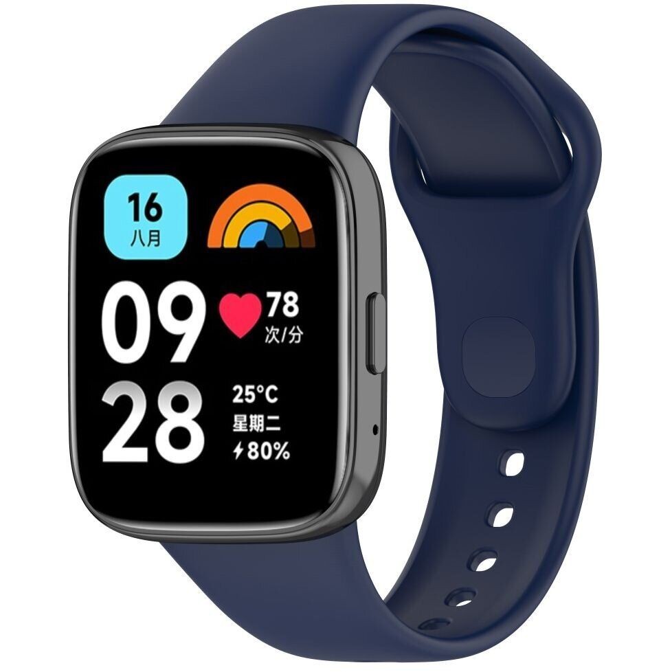 Ремінець Xiaomi Redmi Watch 3 Active / 3 Lite 22mm (Темно-синій)-0