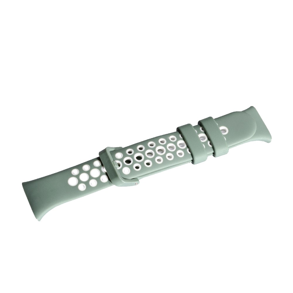 Ремінець Silicone SPORT для Xiaomi Mi Smart Band 7 Pro (Duck Green/White)-0
