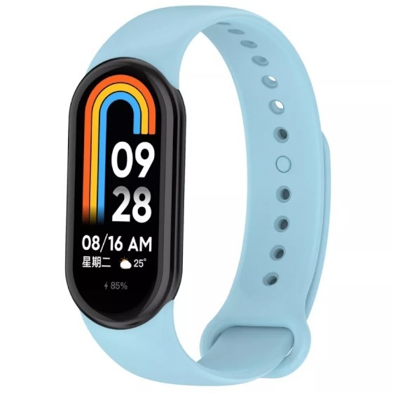 Ремінець Silicone для Mi Band 8  (Lilac cream)-0