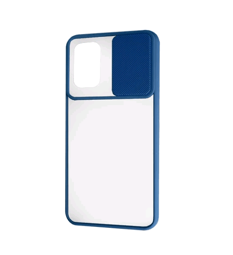 Накладка Camshield mate TPU для Xiaomi Redmi 10 синя шторка-0