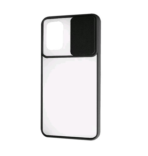 Накладка Camshield mate TPU для Xiaomi Redmi 10 чорна шторка-0
