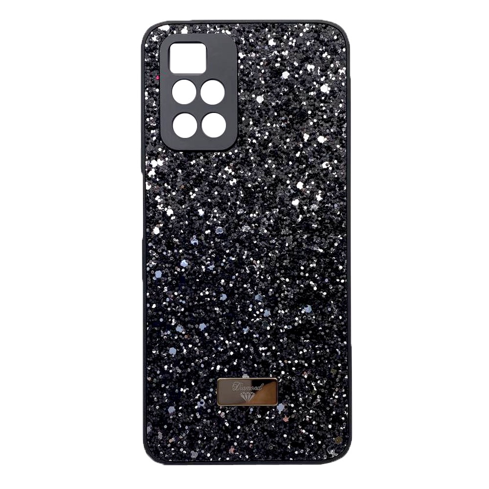 Накладка Bling Grainy Diamond Separate Camera для Xiaomi Redmi 10 (Чорна)-0