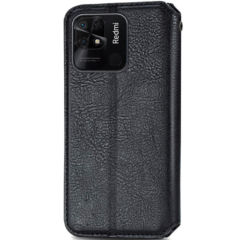 Книжка GETMAN Cubic для Xiaomi Redmi 10C/Poco C40 чорна-1