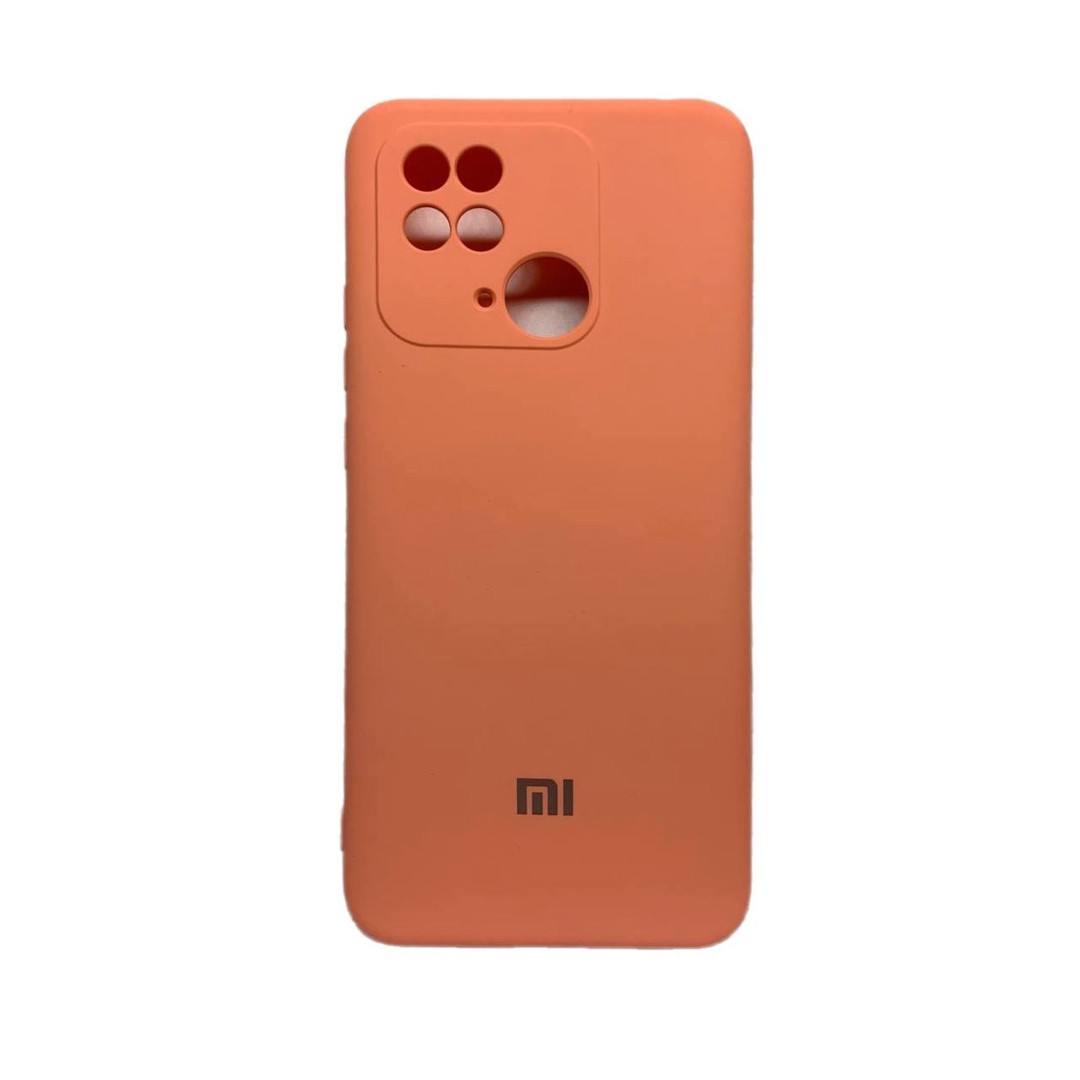Silicone Cover Full Camera (A) для Xiaomi Redmi 10C Peach-0
