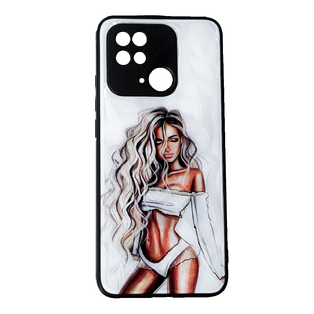 Накладка Ladies Camera для Xiaomi Redmi 10C/Poco C40 Girl white-0