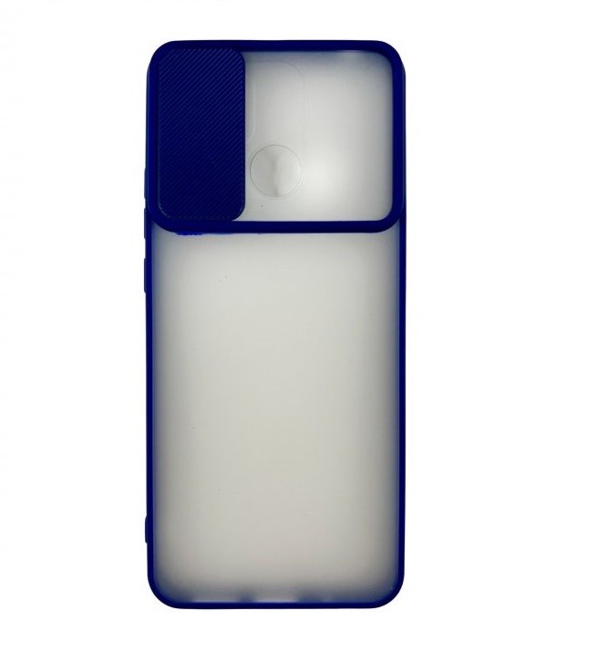 Накладка Camshield mate TPU для Xiaomi Redmi 10C синя шторка-1