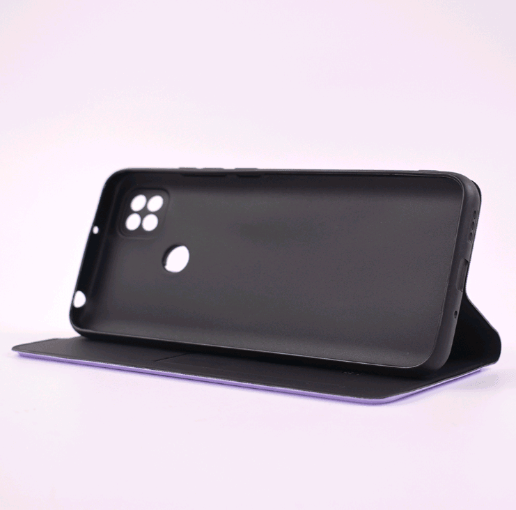 Книжка Shell Case для Xiaomi Redmi 10C (Light purple)-3