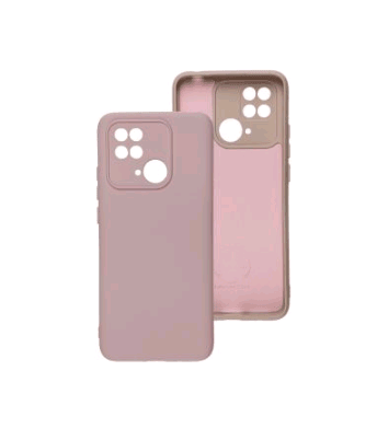 Silicone Cover Full Camera (AAA) для Xiaomi Redmi 10C (Pink sand)-0