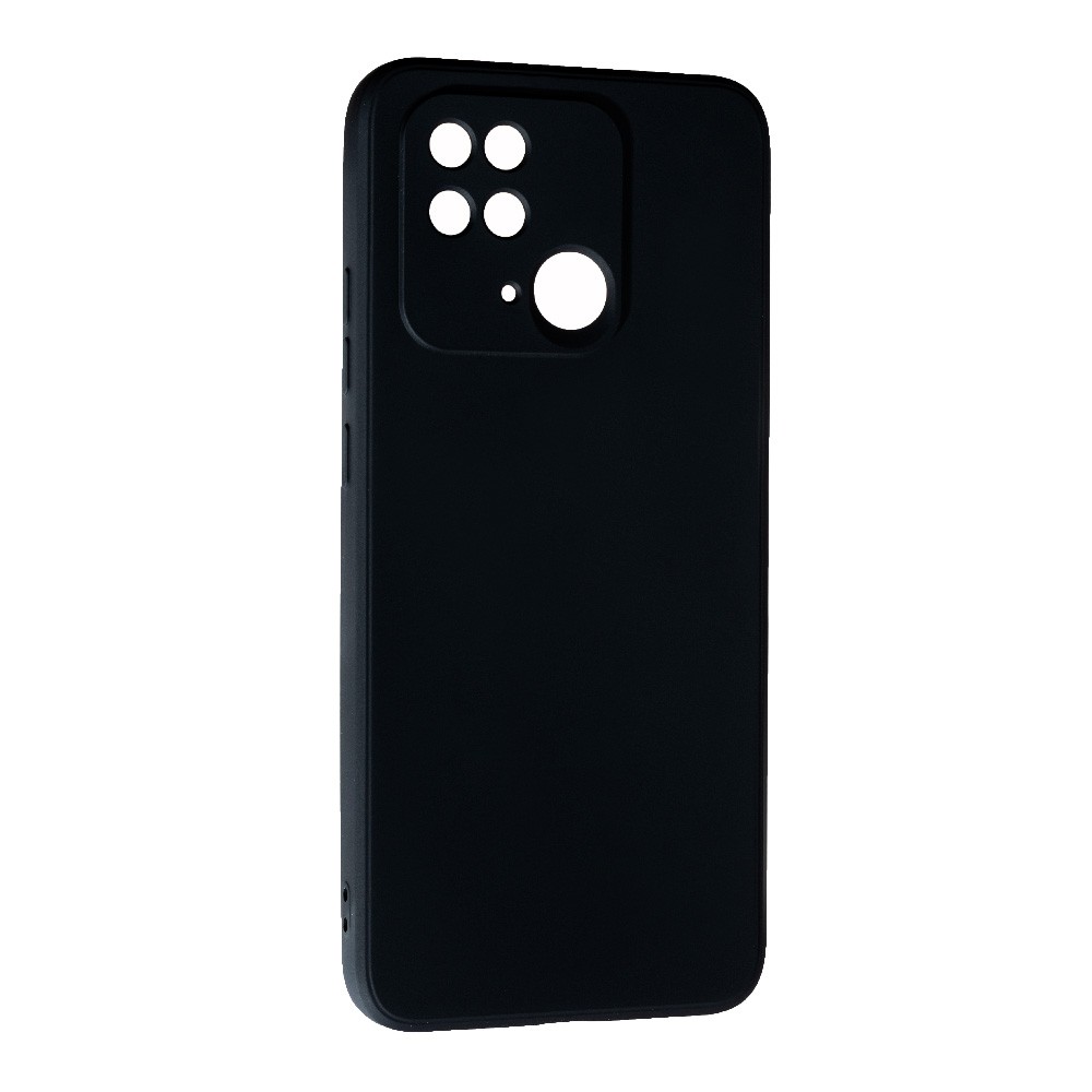 Накладка Silicone case SMTT для Xiaomi Redmi 10c (Black)-0