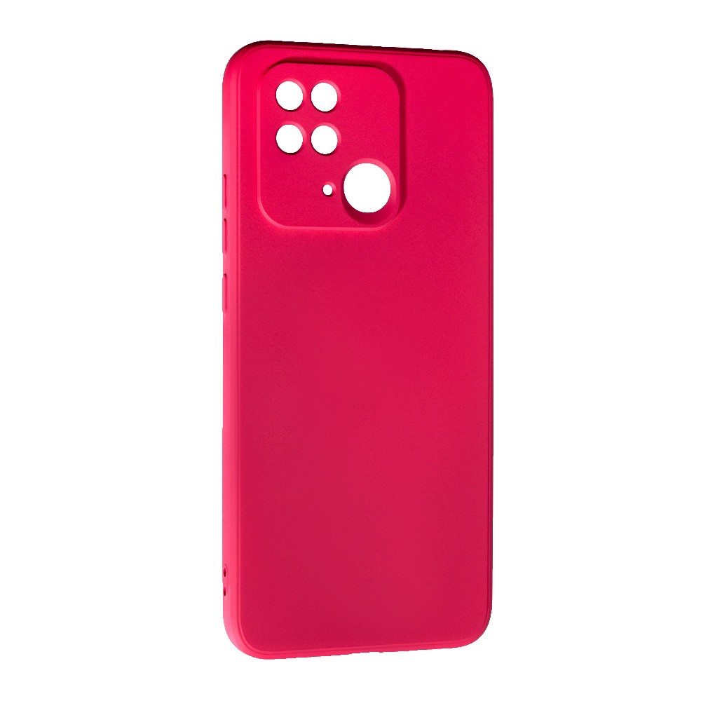 Накладка Silicone case SMTT для Xiaomi Redmi 10c (Cherry)-0