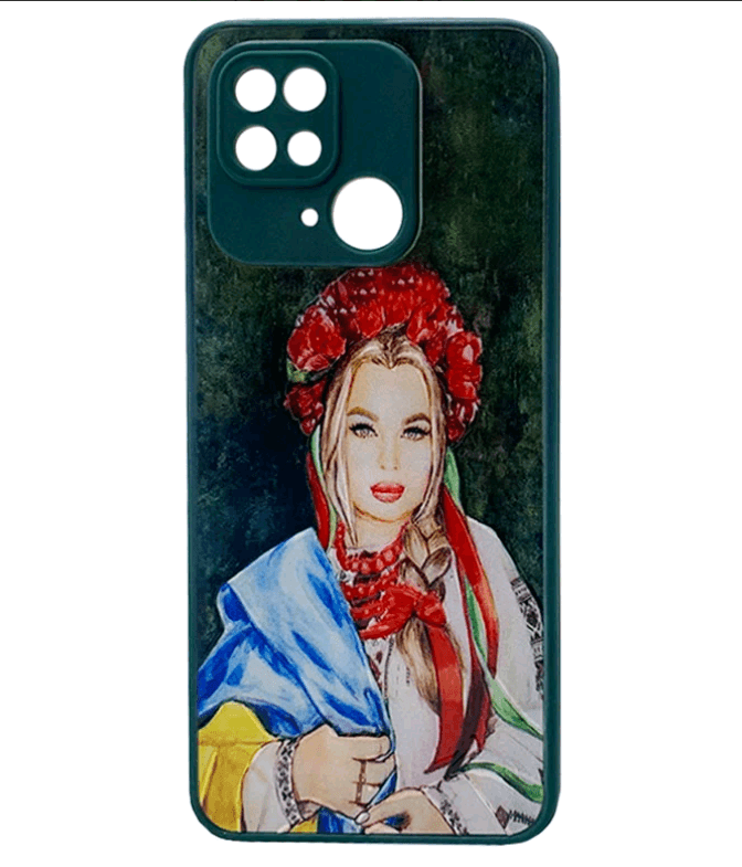 Накладка Totu Gingle Print для Xiaomi Redmi 10C (Дівчина у вінку)-0