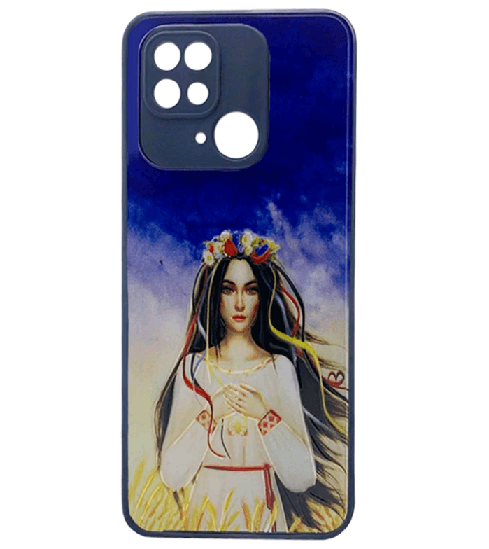 Накладка Totu Gingle Print для Xiaomi Redmi 10C (Дівчина у вишиванці)-0