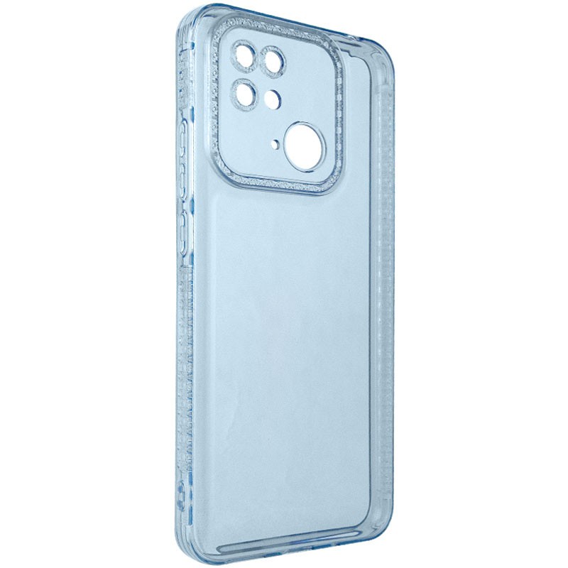 Накладка Starfall Clear для Xiaomi Redmi 10C/Poco C40 (Блакитна)-1