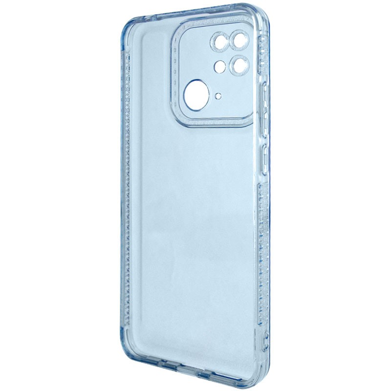 Накладка Starfall Clear для Xiaomi Redmi 10C/Poco C40 (Блакитна)-2