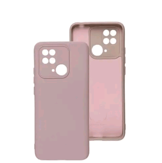Silicone Cover Full Camera without Logo (A) для Xiaomi Redmi 10C/Poco C40 Pink sand-0
