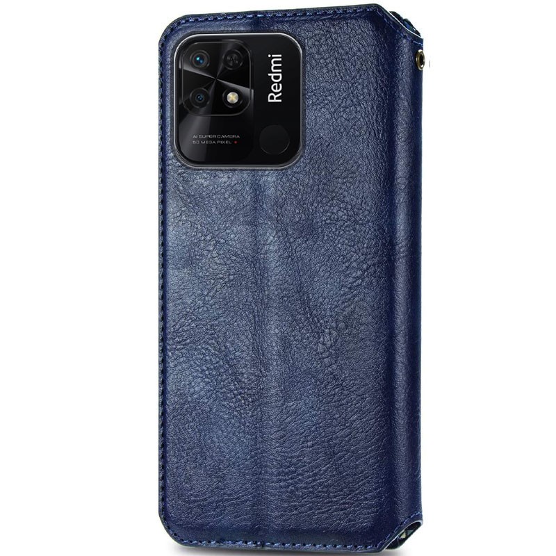 Книжка GETMAN Cubic для Xiaomi Redmi 10C/Poco C40 синя-1