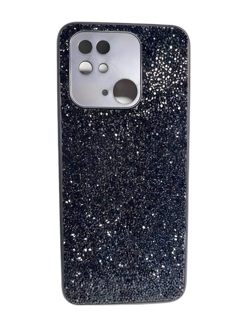 Накладка Grainy Diamonds для Xiaomi Redmi 10С/Poco C40 чорна-0