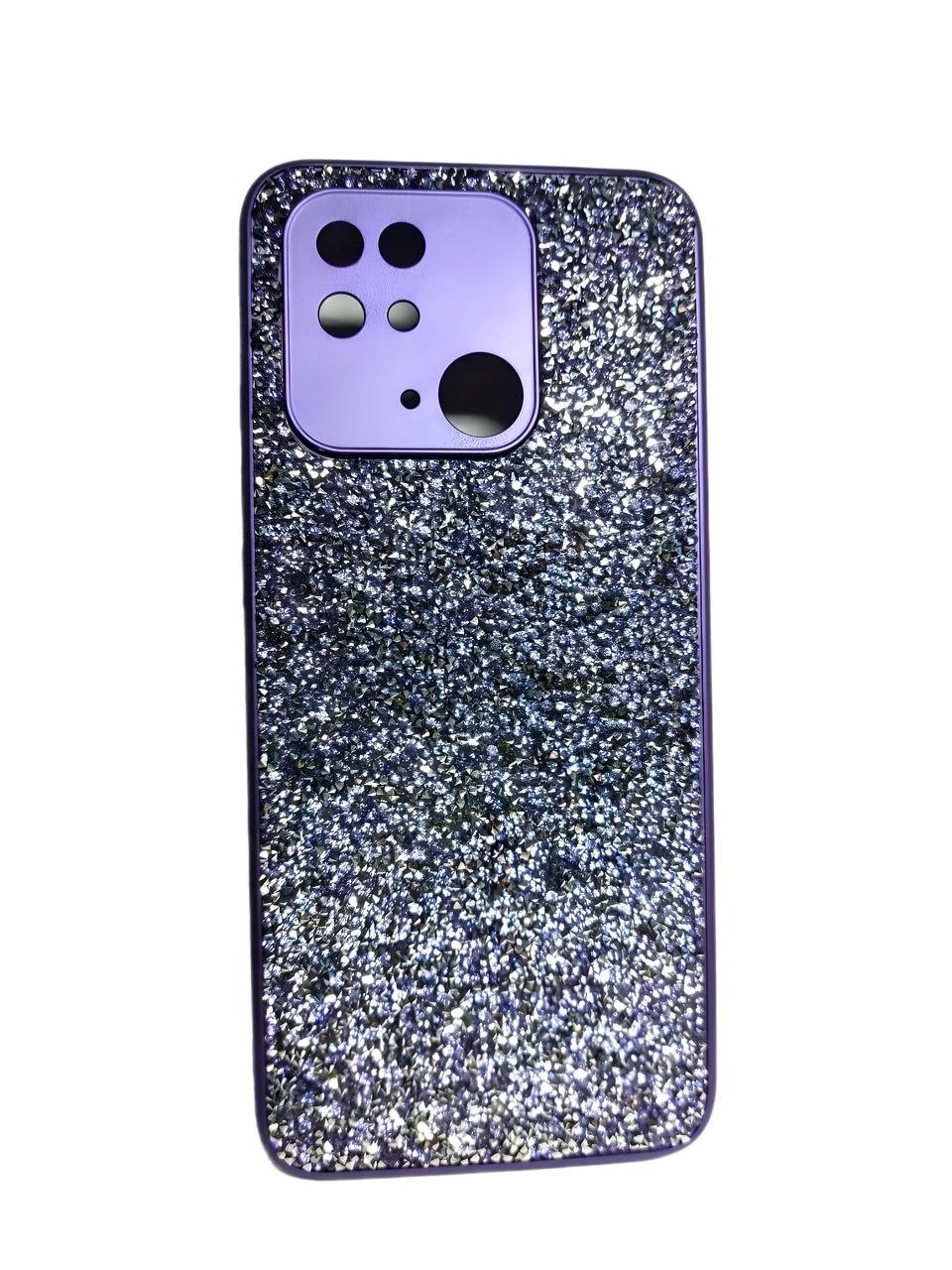 Накладка Grainy Diamonds для Xiaomi Redmi 10С/Poco C40 фіолетова-0