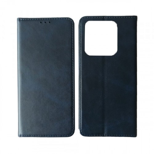 Книжка Black TPU Magnet для Xiaomi Redmi 10C/Poco C40 синя-0