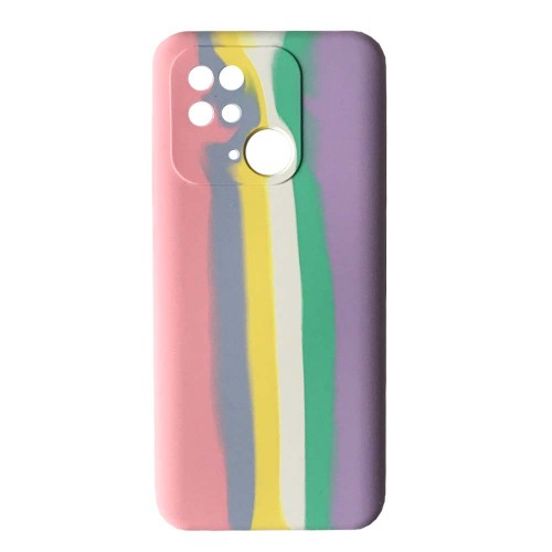 Rainbow Silicone Case Xiaomi Redmi 10C/Poco C40 Marshmallow-0