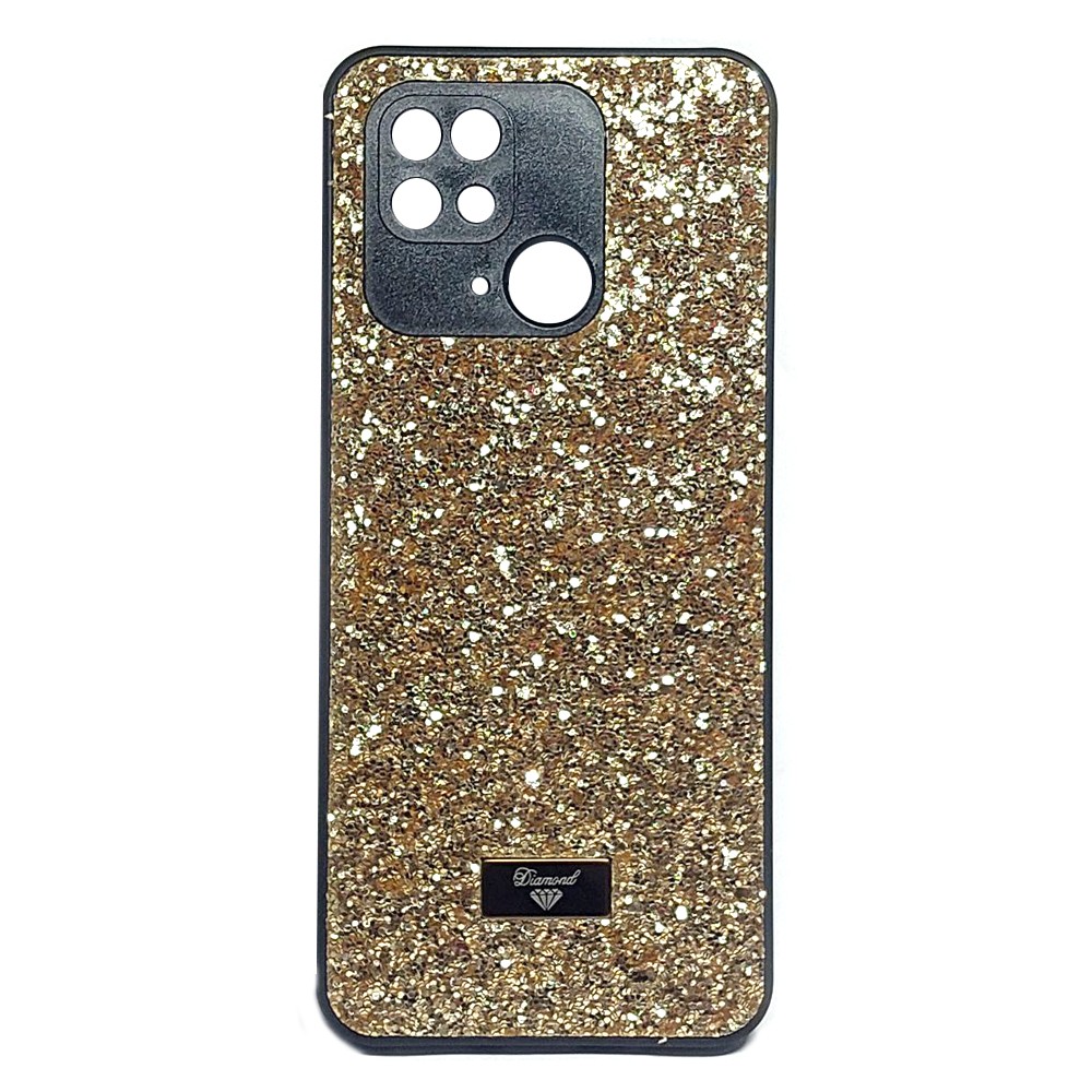 Накладка Bling Grainy Diamond Separate Camera для Xiaomi Redmi 10C/Poco C40 (Золота)-0
