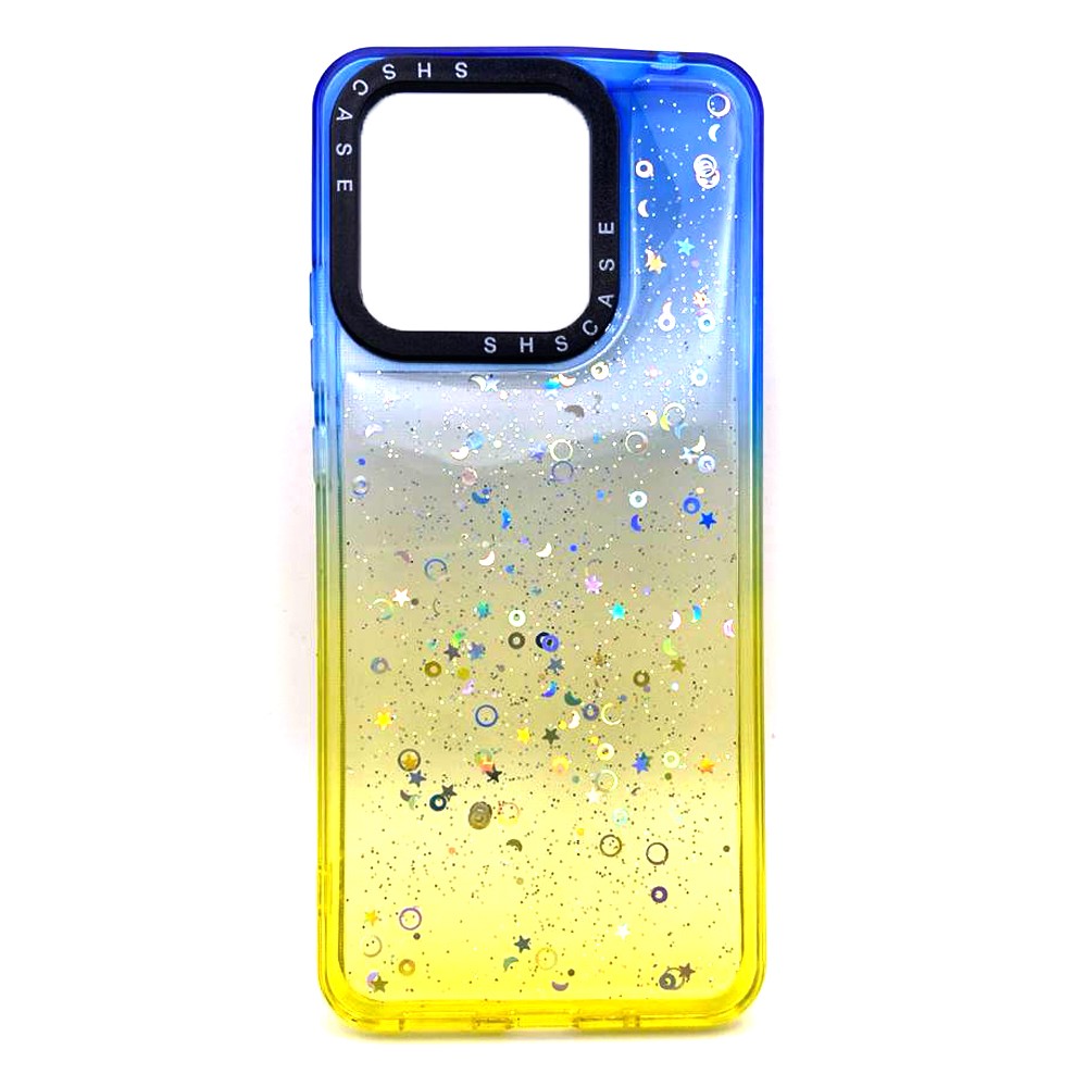 Накладка Shiny-S для Xiaomi Redmi 10C/Poco C40 Yellow/Blue-0