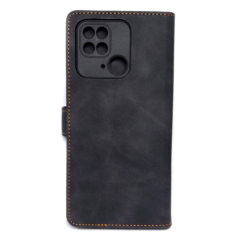 Книжка Cover Stylish Slot Matte для Xiaomi Redmi 10C (Чорна)-1