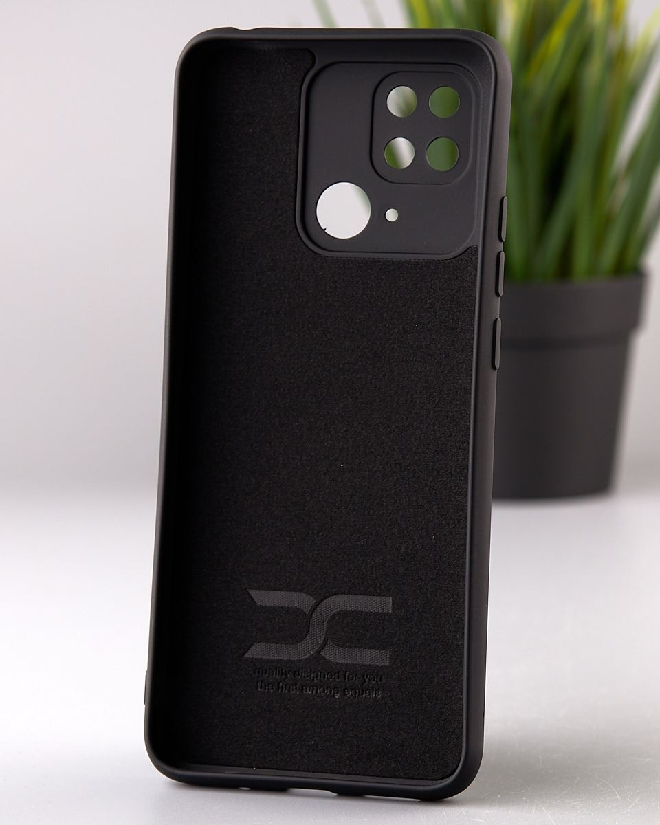 UA Silicone Case Full Protective для Xiaomi Redmi 10C/Poco C40 (Black)-1