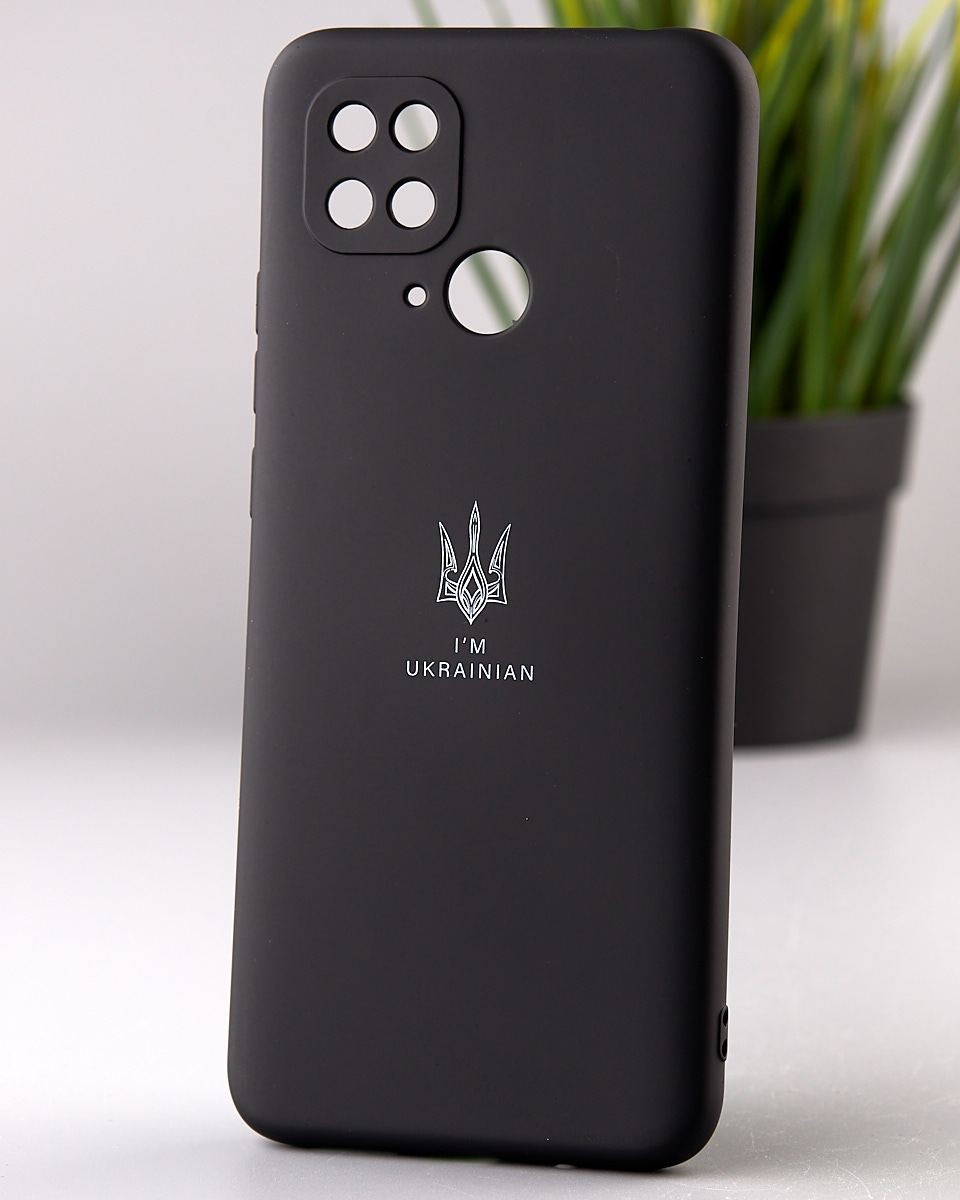 UA Silicone Case Full Protective для Xiaomi Redmi 10C/Poco C40 (Black)-0