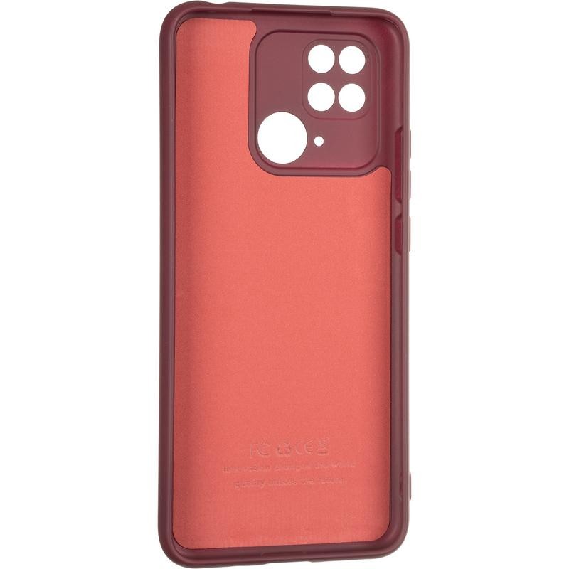 UA Silicone Case Full Protective для Xiaomi Redmi 10C/Poco C40 (Marsala)-1