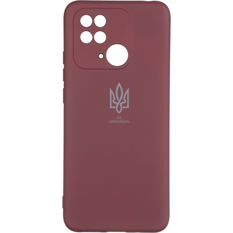 UA Silicone Case Full Protective для Xiaomi Redmi 10C/Poco C40 (Marsala)-0