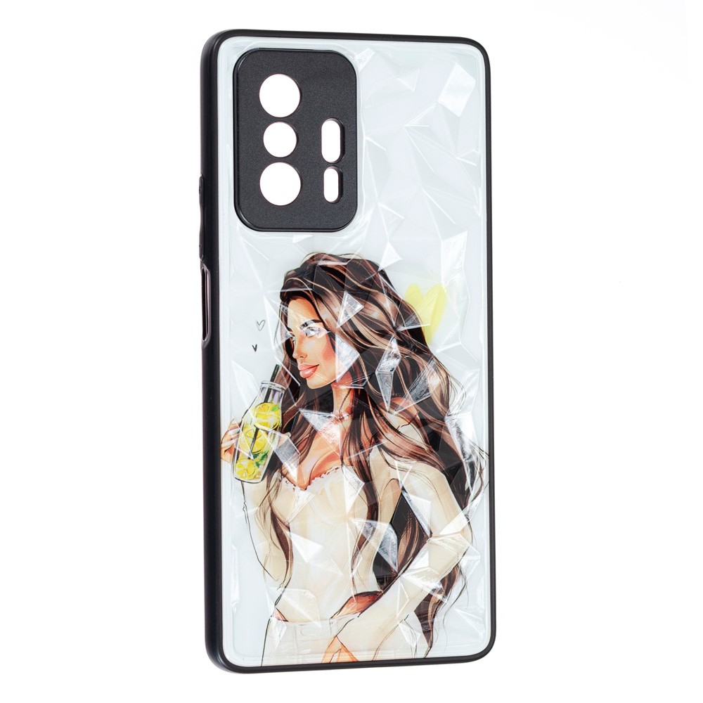 Накладка Ladies для Xiaomi Mi 11T / 11T Pro Дівчина з лимонадом-0