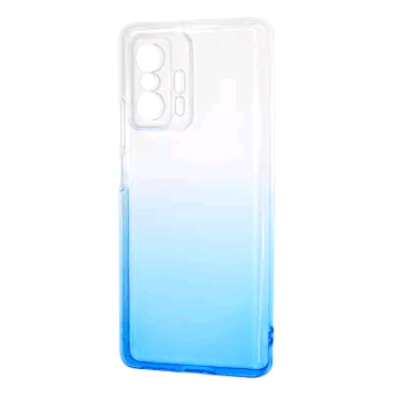 Накладка Gradient Design для Xiaomi 11T/11T Pro (white/blue)-0
