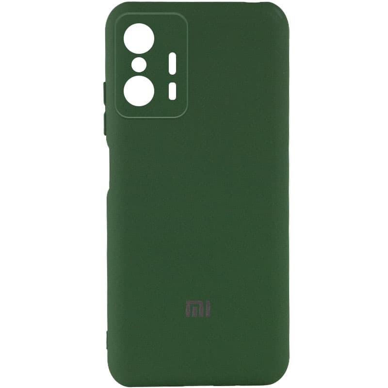 Silicone Cover My Color Full Camera (A) для Xiaomi Mi 11T / 11T Pro (Dark green)-0