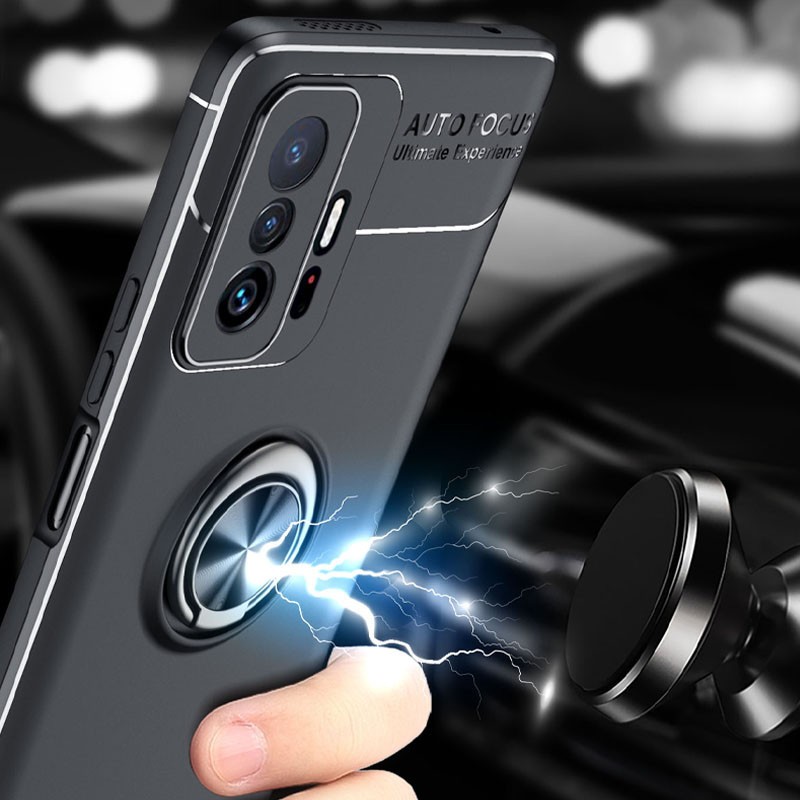 Накладка Deen ColorRing для Xiaomi 11T/11T Pro чорна-1