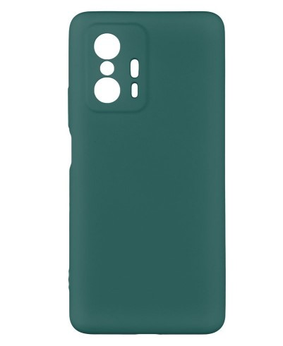 Silicone Cover Full Camera without Logo (A) для Xiaomi 11T / 11T Pro (Dark green)-0