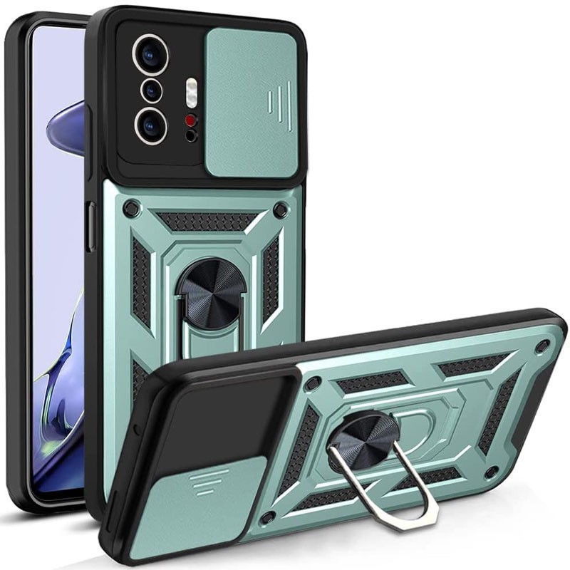 Накладка Camshield Serge Ring для Xiaomi 11T/11T Pro зелена-0