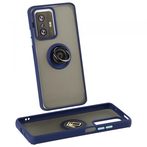 Накладка Totu Gingle Ring для Xiaomi Mi 11T/Mi 11T Pro темно-синя-0